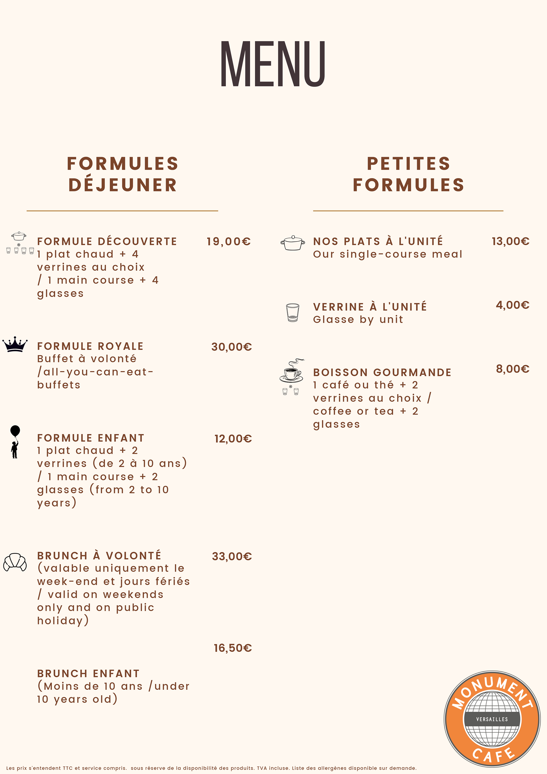 Menu Versailles 01